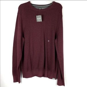 NWT Eddie Bauer Mens Signature Cotton Crew Sweater